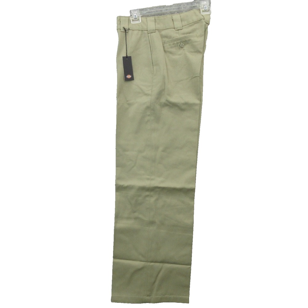 Dickies Women's Work Pants Size 8 Regular Beige Twill Regular Fit Wide Leg New